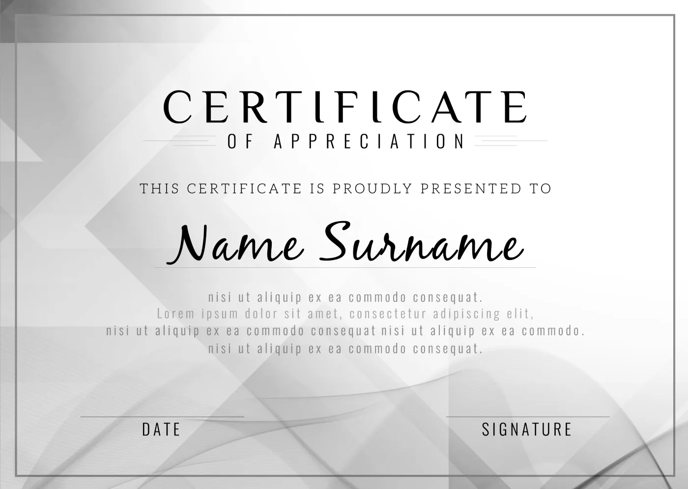 Сертификат о прохождении курса